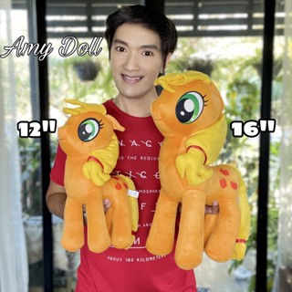 ตุ๊กตาโพนี่ My Littel Pony สีส้ม แอปเปิ้ลแจ็ค &lt;&lt;ของแท้&gt;&gt;