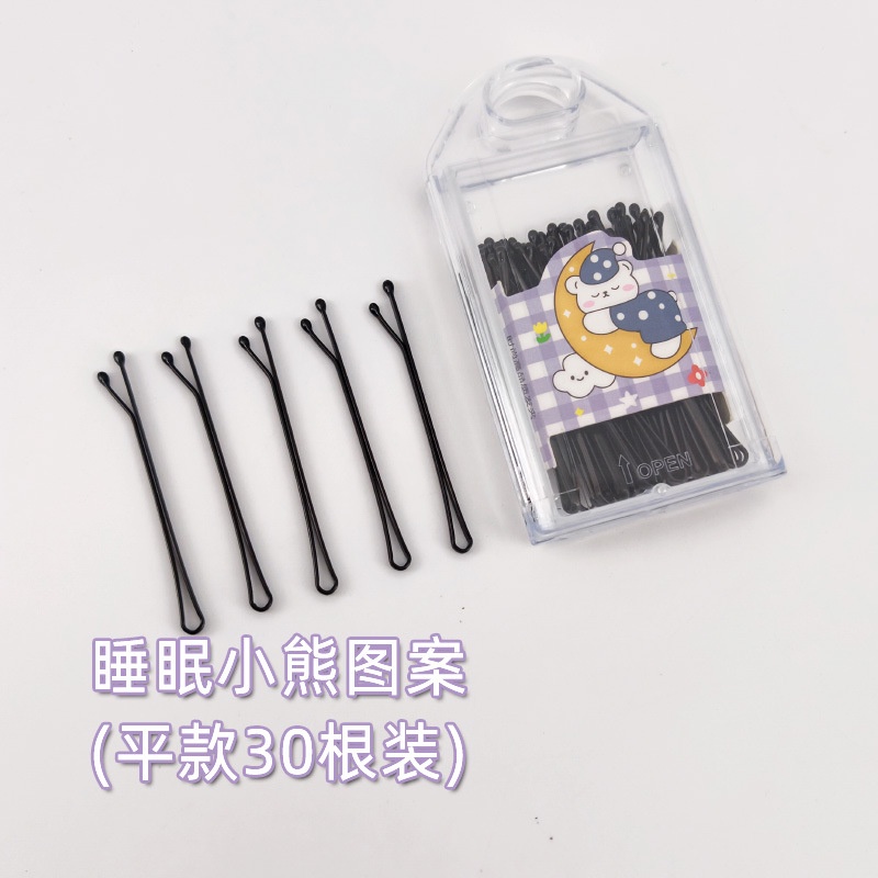 กิ๊บติดผมหน้าม้า ลายการ์ตูนน่ารัก สีดํา สไตล์ญี่ปุ่น และเกาหลีใต้ 30 กล่อง - รูปที่ 3