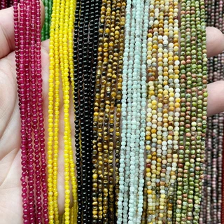 💕 รวมหิน 💕 หินนำโชค หินธรรมชาติ ขนาดจิ๋ว 2 มิล ( 2 mm ) Best seller gems stones 2 mm round full stand for diy