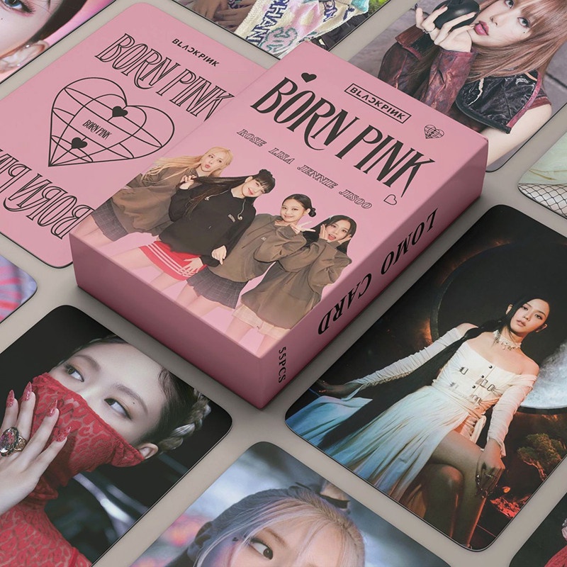 โปสการ์ด BLACKPINK World Tour LOMO 55 ชิ้น/กล่อง (พร้อมส่ง)