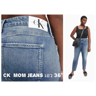 ของแท้ 💯 CK Vintage Blue Mom Jeans เอว36"