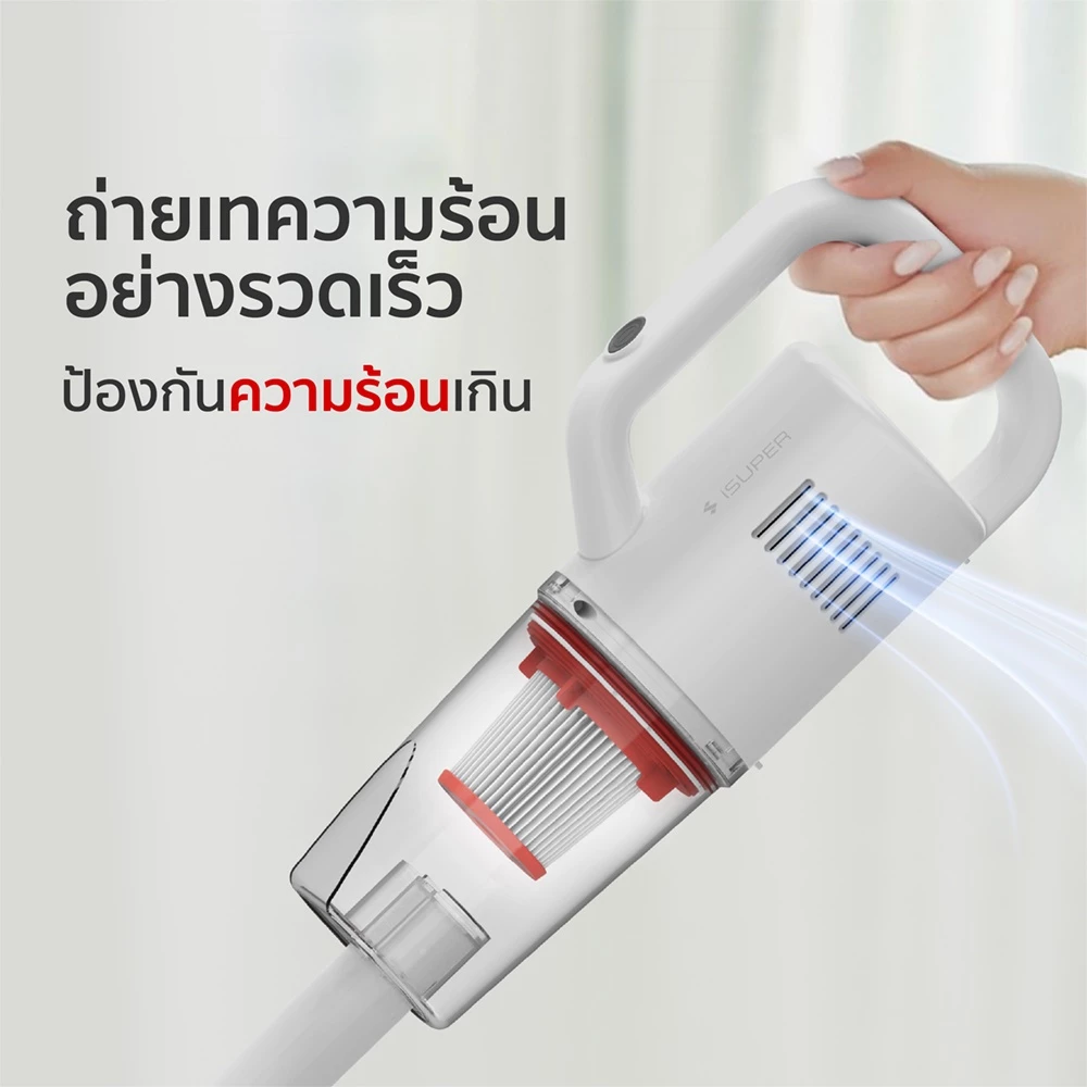 KENTO LITE เครื่องดูดฝุ่นไร้สาย 35500pa Vacuum Cleaner เครื่องดูดฝุ่น ดูดไรฝุ่น  3in1 หัวต่อ 16ชิ้น รับประกัน 1ป thumbnail 4