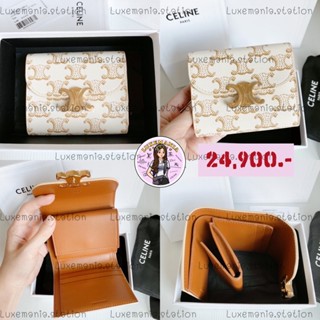 👜: New!! Celine Triomphe Tri-fold Wallet ‼️ก่อนกดสั่งรบกวนทักมาเช็คสต๊อคก่อนนะคะ‼️