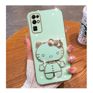 เคสนิ่ม ลายเฮลโลคิตตี้ พร้อมขาตั้ง สําหรับ Samsung Galaxy A20s A10s A02 A03 Core A11