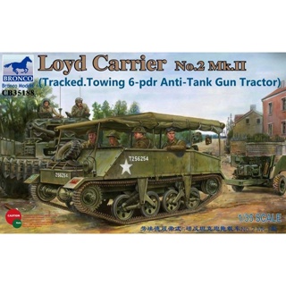 Bronco 1/35 Loyd Carrier No.2 Mk.II (รถพ่วงลากจูง 6pdr ป้องกันถัง) CB35188