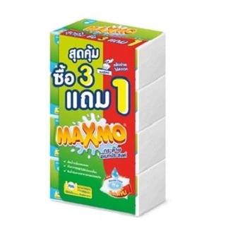 🔥3แถม1🔥 Maxmo Interfolded แม๊กซ์โม่ อินเตอร์โฟลด์ กระดาษอเนกประสงค์ แบบแผ่น 85 แผ่น
