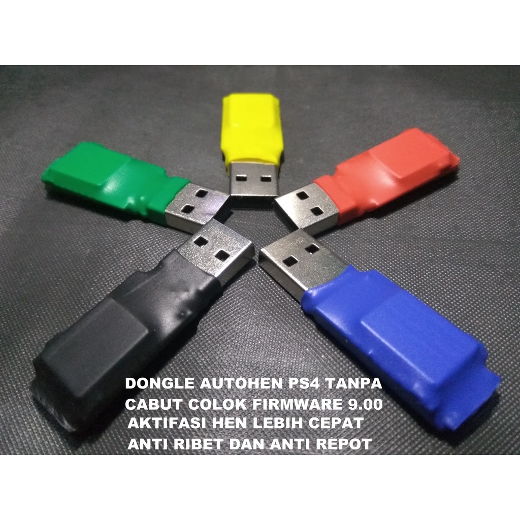 Dongle PS4 Hen Auto Hen ไม่มีปลั๊กดึง FW 9.00 เลือกสีได้ !!