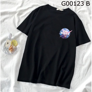 เสื้อยืด G00123 NASA TSHIRT SPACE OVERSIZE TEE ASTRONAUT FANTASY GALAXY STREETWEAR COOL YELLOW RED PINK MEN WOMAN_37