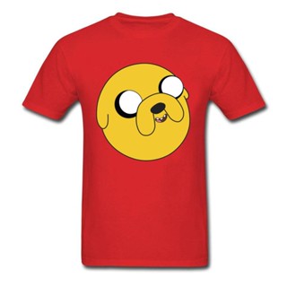 [COD] เสื้อยืดผ้าฝ้าย 100% พิมพ์ลาย Jake Dog Ball Head Adventure Time Tv ทรงโอเวอร์ไซซ์ ของขวัญวันคริสต