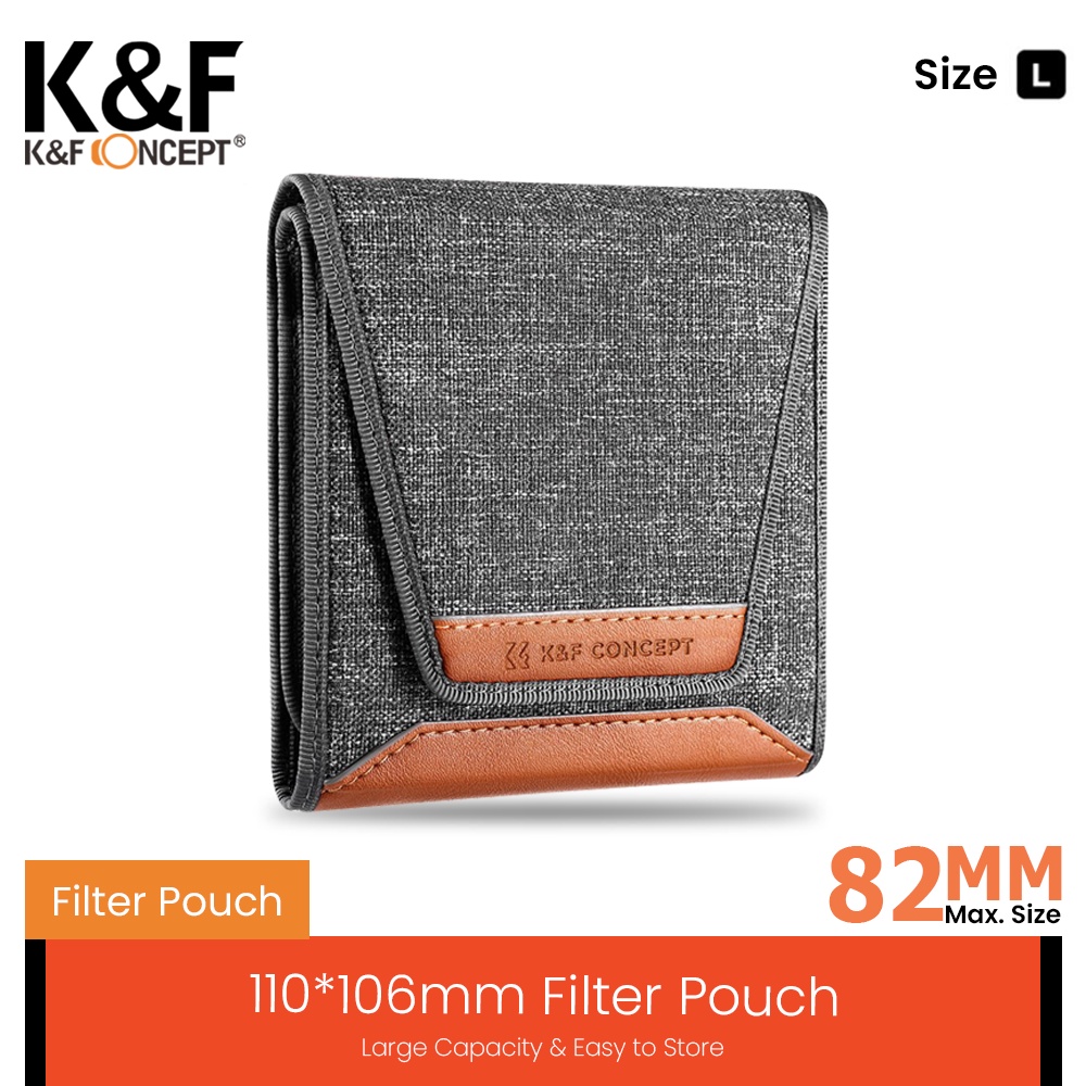 KNF Concept Filter Case 3 Slot เลนส์ถุงกรองสําหรับ 37-82 มม. UV CPL ND Filter