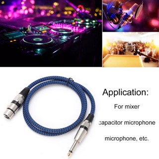 Watching You 6.5 TS to Female 6.35 Audio Cable XLR Microphone Guitar Oxygen‑Free Copper for Mixer