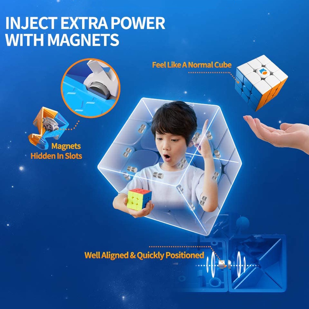 รูบิค Cube GAN Monster GO Ai 3x3x3 Magnetic มีแม่เหล็ก รูบิก MG3 AI Cube Rubik MG - รูปที่ 3