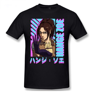 LYZH Attack On Titan Hange Zoe T Shirt  Mens T-shirt Cotton Summer Tshirt Short Sleeve Tees Tops Harajuku Streetwear