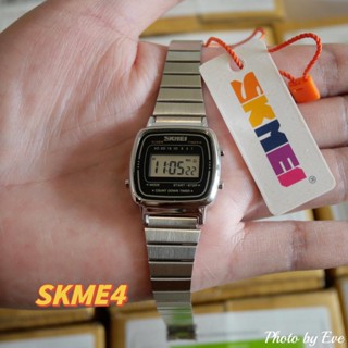 SKMEIเล็ก นาฬิกาข้อมือดิจิทัล สายสแตนเลส สำหรับผู้หญิงskme1-4