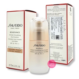 SHISEIDO Benefiance Wrinkle Smoothing Day Emulsion SPF 30 PA+++ 75mL #ฉลากไทย