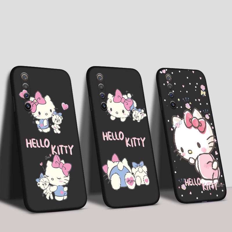 เคส Realme X3 Super Zoom X X50 X7 Pro Xt เคสโทรศัพท์ Hello Kitty สีชมพู