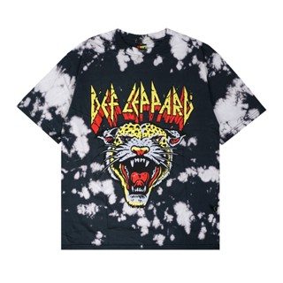  เสื้อยืดลําลอง แขนสั้น พิมพ์ลาย Def LEOPARD สําหรับผู้ชาย