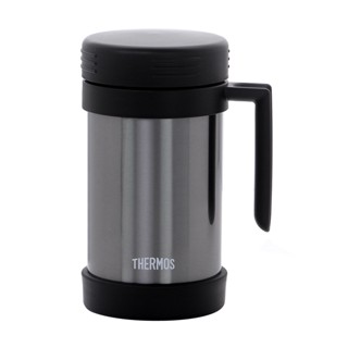 FREEHOME ถ้วยน้ำสุญญากาศพร้อมฝา THERMOS JMF-500S 0.47 ลิตร สีดำ แก้วเก็บความเย็น แก้วเก็บความร้อน