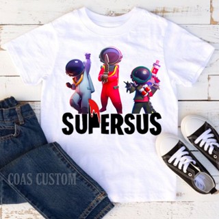 เสื้อยืด พิมพ์ลาย Supersus ฟรีชื่อ สําหรับเด็ก