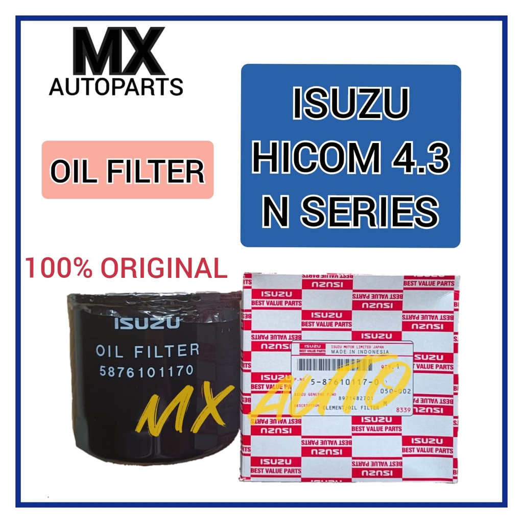 ISUZU HICOM 4.3 NPR NQR N SERIES 3TON 4KH1 กรองน้ํามันเครื่อง