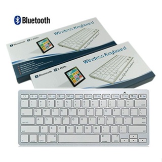 Keyboard Bluetooth บลูทูธ For Ipad Iphone Ios+Android Windows รุ่น Bk3001 มีภาษาไทย