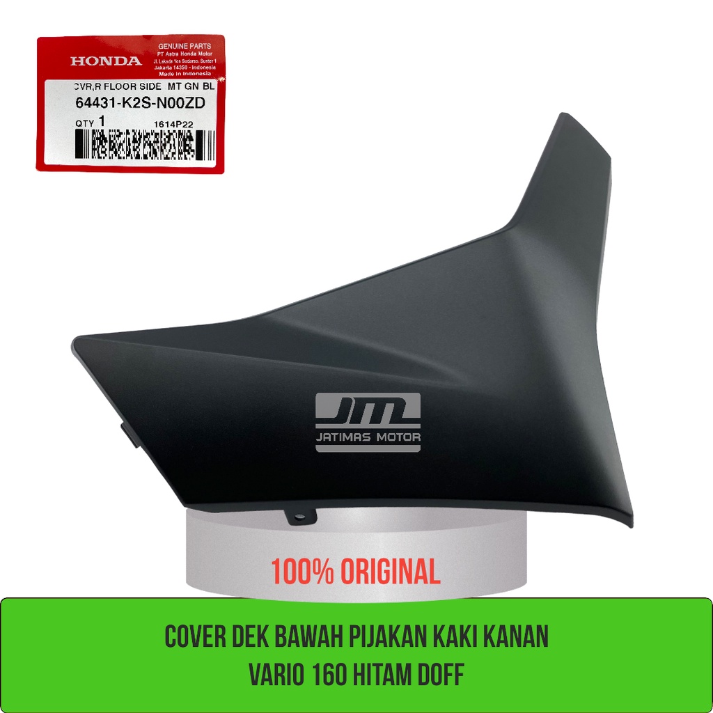 Vario 160 พักเท้าล่างดาดฟ้าปกสีดําด้าน 64431-K2S-N00ZD 6432-K2S-N00ZD