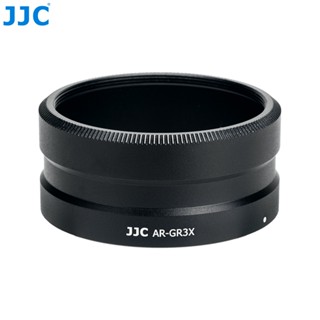 JJC AR-GR3x อะแดปเตอร์เลนส์โลหะ แบบเปลี่ยน สําหรับฟิลเตอร์ UV CPL ND 49 มม. และเลนส์เทเล Ricoh GT-2 บน Ricoh GR3x GR IIIx GA-2