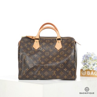 LOUIS VUITTON SPEEDY 30 EBENE MONOGRAM CANVAS GHW