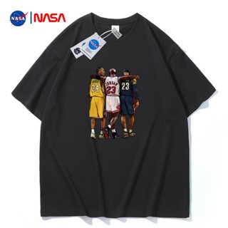 พร้อมส่ง เสื้อยืดแขนสั้น ผ้าฝ้ายแท้ พิมพ์ลาย NASA ทรงหลวม แฟชั่นฤดูร้อน สําหรับผู้ชาย 2022 รูปแบบใหม่_54