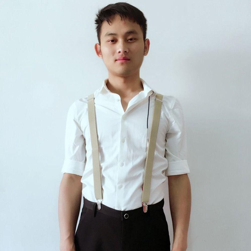 Somedayzl สายเอี๊ยม คลิปชุดแต่งงาน ยืดหยุ่น สายรัดด้านหลัง ไม่มีสายรัดไขว้ สําหรับผู้ชาย ผู้หญิง แขวนกางเกง คลิป - รูปที่ 6