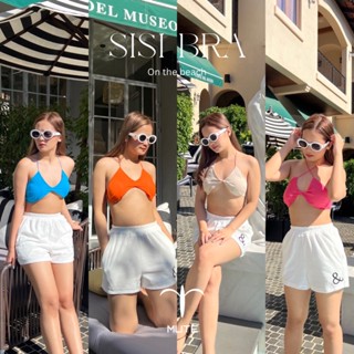 Mute - Sisi bra บราผ้าลินินมีฟองน้ำอย่างดี บราซัมเมอร์บราสีสันสดใสใส่ไปทะเล