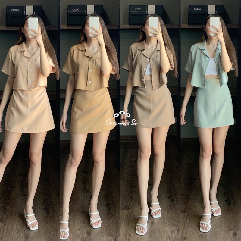 Individual Sets 250 บาท Took Lae Dee ชุดเซตกระโปรง Mini Skirt Set Women Clothes