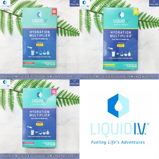 Liquid I.V. - Hydration Multiplier Electrolyte Drink Mix 6 Stick Packs, 96 g ผงอิเล็กโทรไลต์ ไฮเดรชัน ชนิดซอง