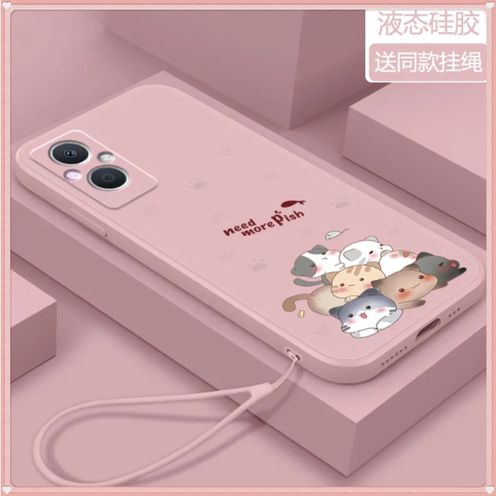 เคส Vivo 1804 1806 1811 1812 1816 1817 1820 1907 1713 1606 16031610 1723 1726 เคสโทรศัพท์มือถือ TPU ลายแมวตลก พร้อมสายคล้อง สําหรับของขวัญ