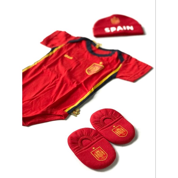 SPANISH BABY FOOTBALL JERSEY / SPAIN HOME / BABY FOOTBALL JUMPER (0 - 12 MONTHS)