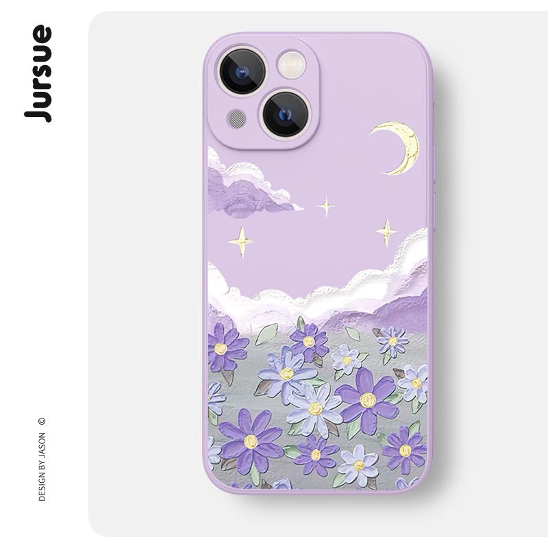 JURSUE เคสไอโฟน เคสซิลิโคนนุ่มกันกระแทกการ์ตูนน่ารักตลก เคสโทรศัพท์ Compatible for iPhone 16 15 14 13 12 11 Pro Max SE 2020 X XR XS 8 7 Plus พลัส XYH1020