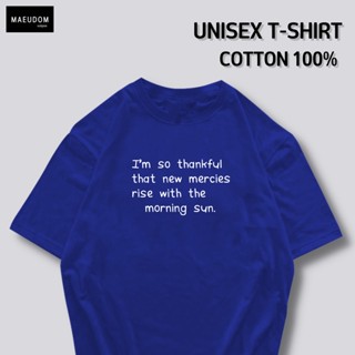 [ปรับแต่งได้]เสื้อยืด Im thankful  ราคาถูก กำลังฮิต ผ้า Cotton 100% ซื้อ 5 ฟรี 1 ถุงผ้าสุดน่ารัก_33