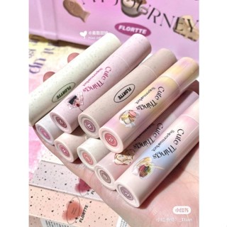 🎀ลิปครีม เนื้อแมตต์ กลิตเตอร์cappuvini ลิปเค้กนม Flortte 🎀📌พร้อมส่ง📌