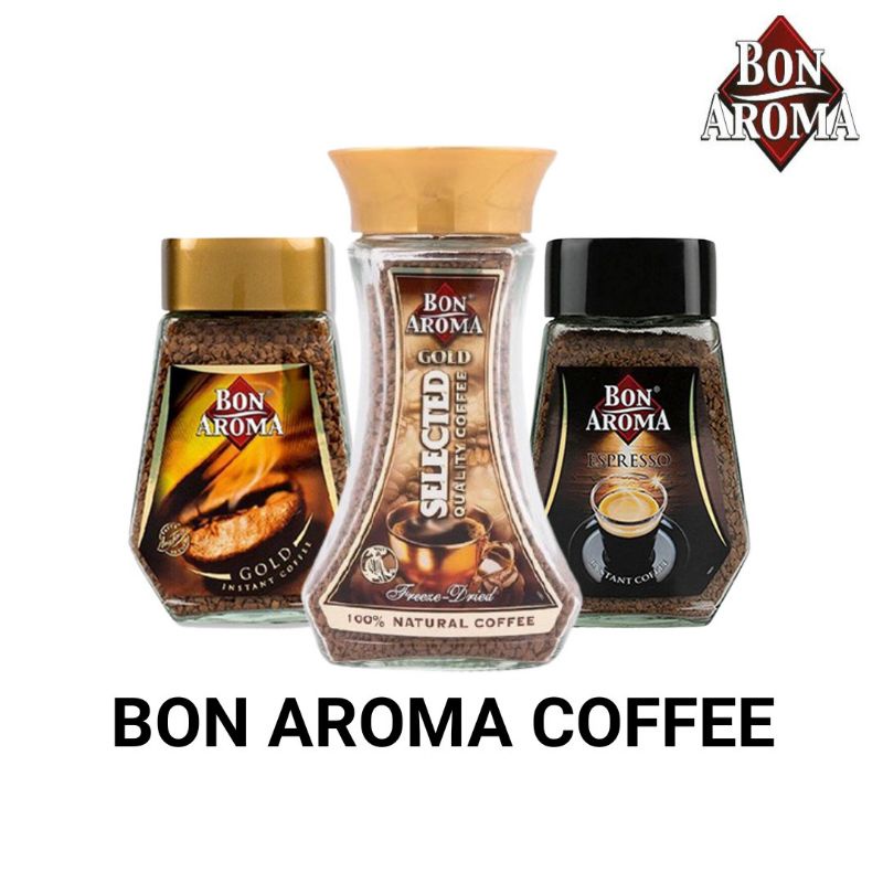 BON AROMA กาแฟ บอน อโรม่า กาแฟสำเร็จรูป ขนาด 100 กรัม