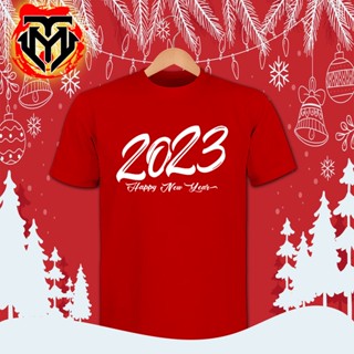 เสื้อยืดMT Welcome 2023 Cotton Fabric (Happy New Year T Shirt) Round Neck TShirt D-11