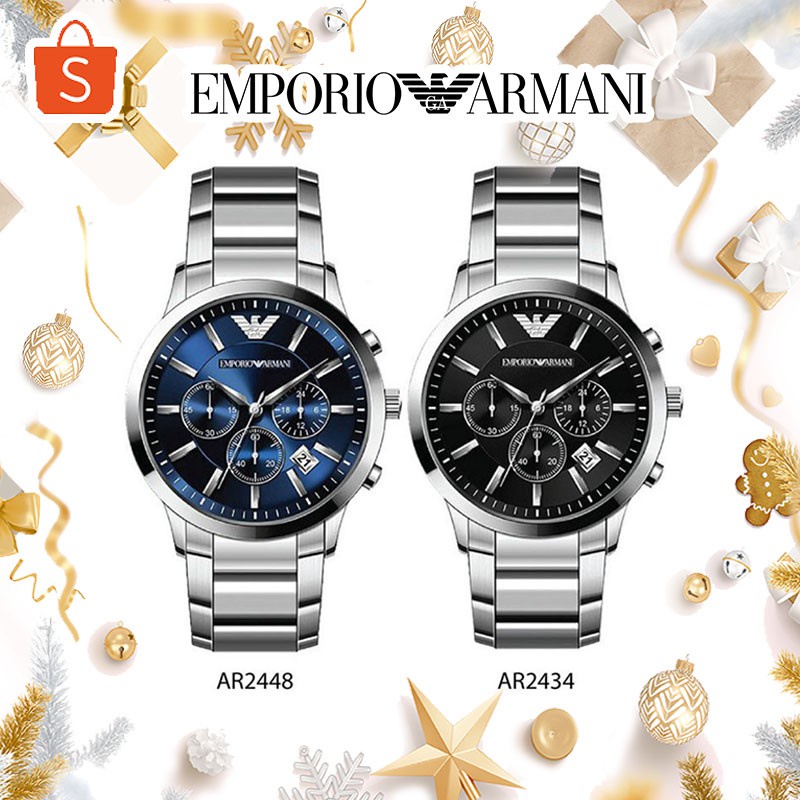 OUTLET WATCH นาฬิกา Emporio Armani OWA360 นาฬิกาผู้ชาย นาฬิกาข้อมือผู้หญิง แบรนด์เนม Brand Armani Watch AR2448
