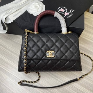 Chanel coco  Grad original ดีสุด หนังเเท้ทั้งใบ Size 23CM free box set