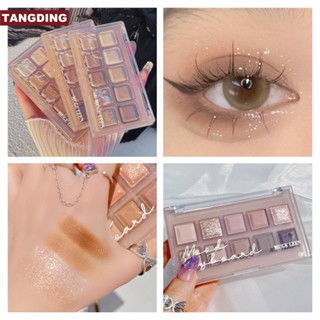 【COD Tangding】muge LEEN พาเลทอายแชโดว์ เนื้อแมตต์ กันน้ํา กันเหงื่อ 10 สี