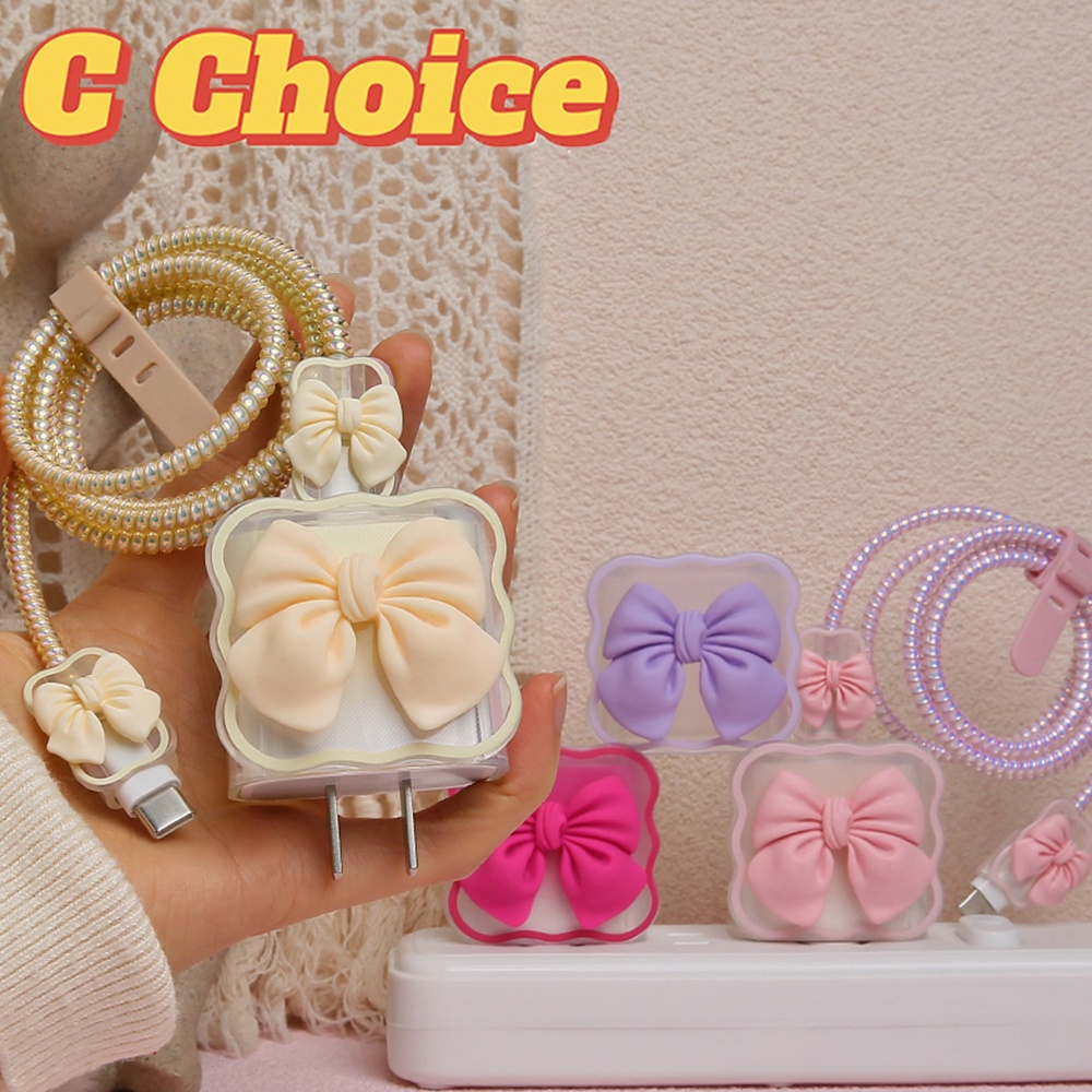 ใหม่ Arrial Bowtie Wave รูปแบบสําหรับ iPhone Charger Protector 18 W 20 W A2244 Protector หูฟังสาย Pr