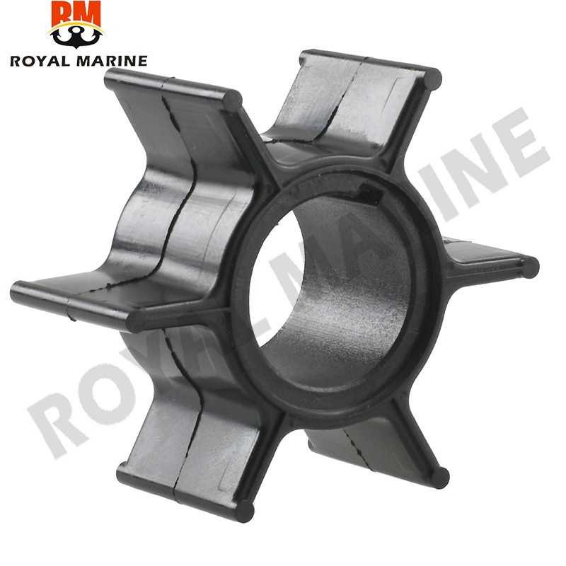 ใบพัดปั้มน้ํา 345-65021 สําหรับ Tohatsu & for Mercury 25HP 30HP 40HP 18-8923 ยาง สีดํา เส้นผ่าศูนย์กลาง 4.4 ซม. 6 ใบมีด