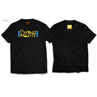 เสื้อยืดคอกลม NIKON T-shirt Tee cotton T-shirt hot sale