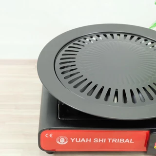 กระทะปิ้งย่าง กระทะปิ้งย่างสไตล์เกาหลี นอนสติ๊ก ขนาด 32 cm สำหรับเตาแก๊สกระป๋อง