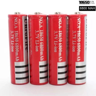 New Alitech ถ่านชาร์จคุณภาพสูง Li-ion 18650 3.7V 6800 mAh พร้อมใช้งาน ( 4 ก้อน )