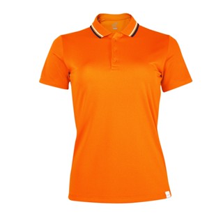 EGO SPORT EG6188 เสื้อโปโล เสื้อโปโลผู้หญิง สีส้มแสด แห้งง่าย ระบายอากาศได้ดี Anti-Bacterial