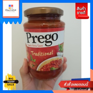 Prego Traditional พรีโก้ เทรดดิชั่นแนล สปาเก็ตตี้ซอส 350 กรัม Spaghetti Sauce 350 g.Prego Traditional Prego Traditional